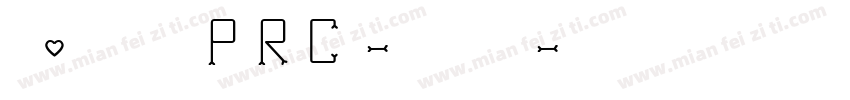 chei3 PRC-bold字体转换